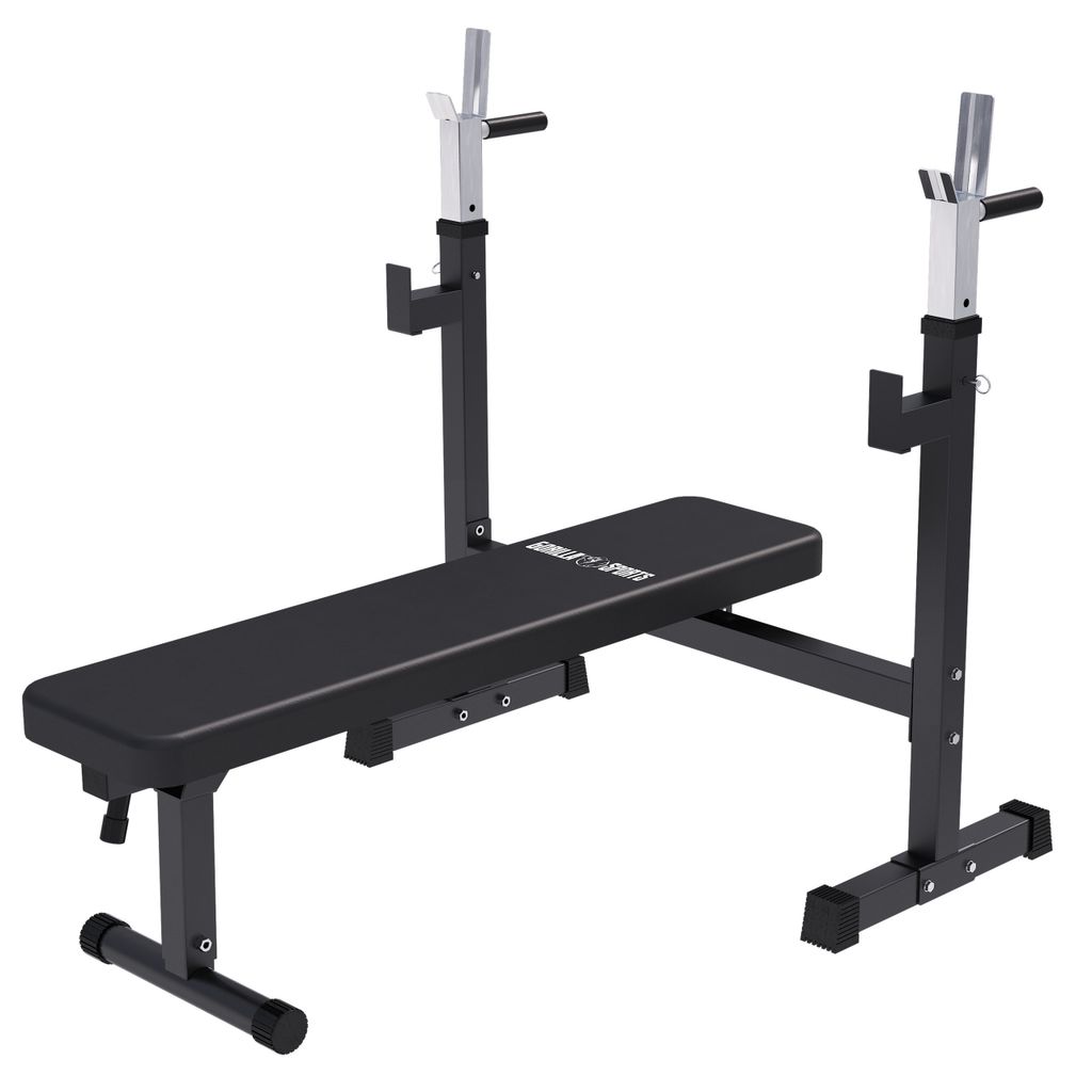Gorilla Sports Hantelbank, Stahl, Schwarz, verstellbar, Produktbild 