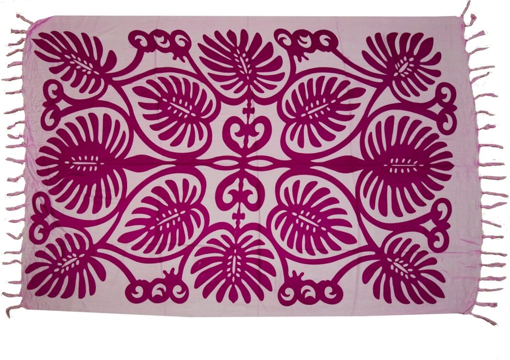 Sarong Pareo Wickelrock Wickeltuch Strandtuch Handtuch Stola Tuch Schal Badebekleidung 140x120 cm, pink