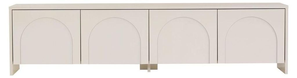 CALICOSY - TV-Möbel 4 Türen, cremefarben, L 180 cm - ARCADIA