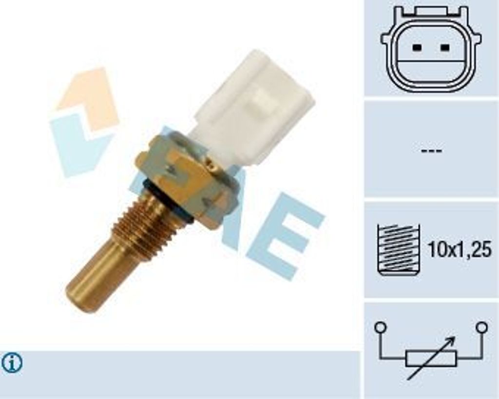 FAE Kühlmitteltemperatursensor 33456 vor dem Kühler für HONDA CIVIC VIII Hatchback (FN, FK)