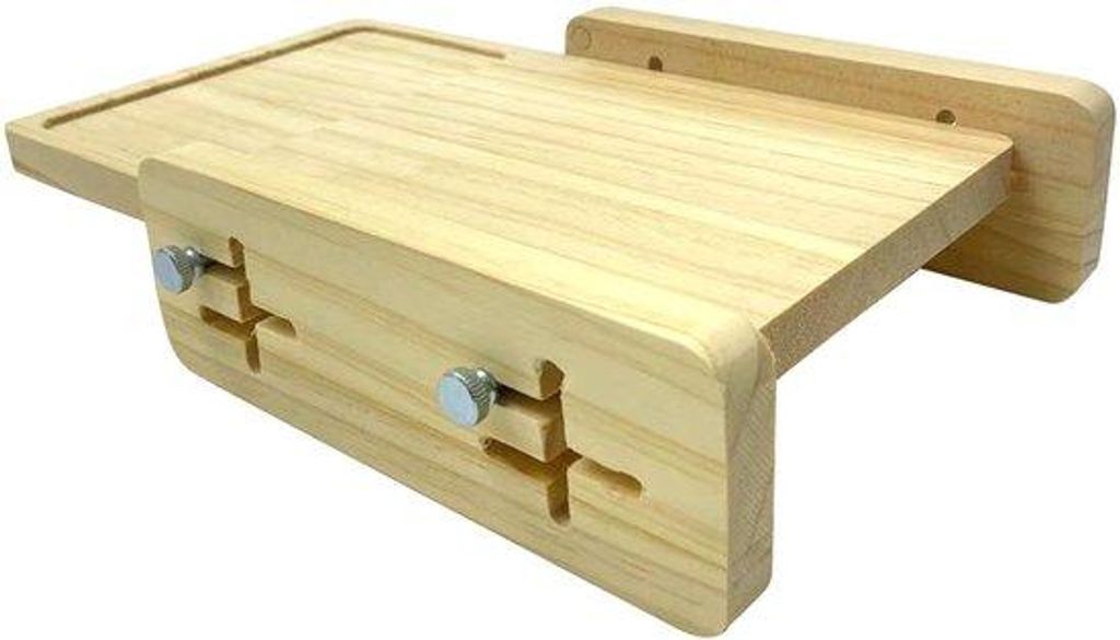 Holz Material - Brotmesser Hilfsmittel - Heim Küchen Tisch Brotmesser - nützliche Aufbewahrung - Bagel Schneidemaschine mit Splitfunktion
