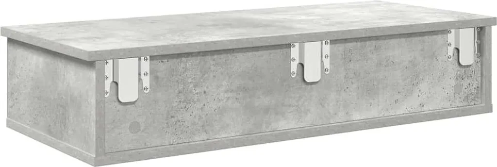 Étagère Murale Grise 80 cm : Rangez vos Affaires sans Encombrer