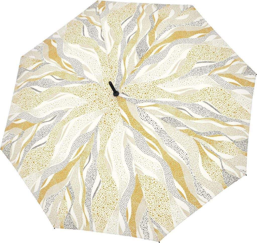 doppler Stockregenschirm Regenschirm Fiber Flex Long AC Whisper Sand creme