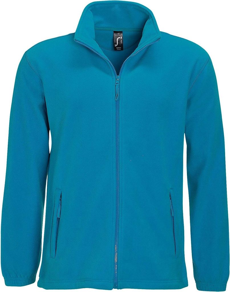 SOLS Herren Outdoor Fleece Jacke North PC343 (S) (Wasserblau)