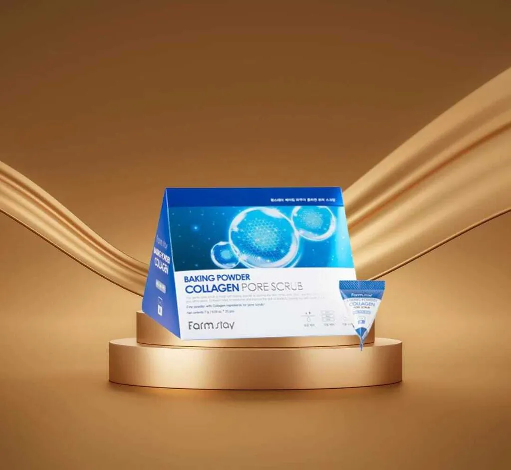Farm Stay Scrub al Collagene in Polvere per i Pori 25pz | Shop Coreano