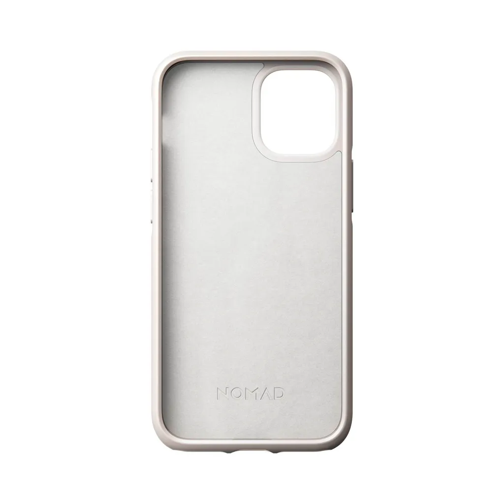 Nomad Rugged Case iPhone 12 Mini Coque en Cuir Véritable Beige Horween - 5