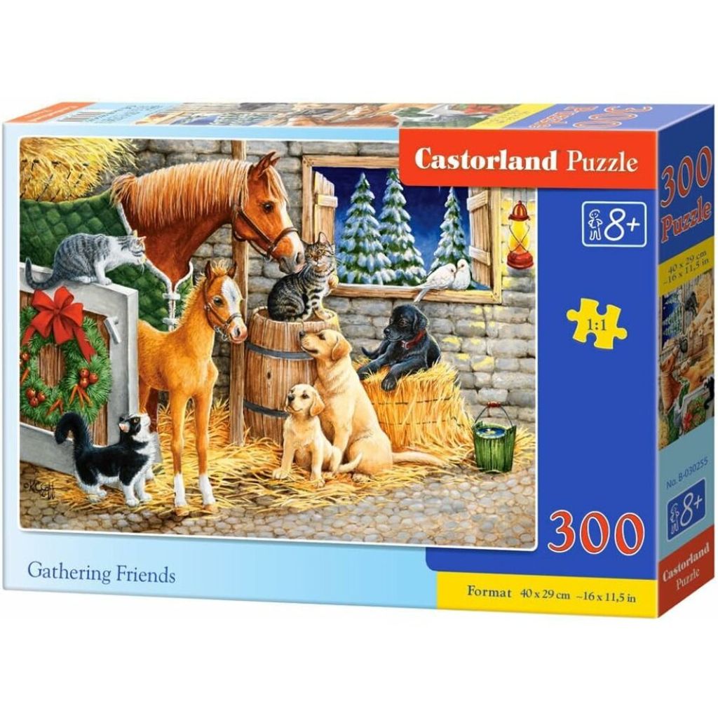 CASTORLAND Puzzle Freunde treffen im Stall 300 Teile Produktbild 