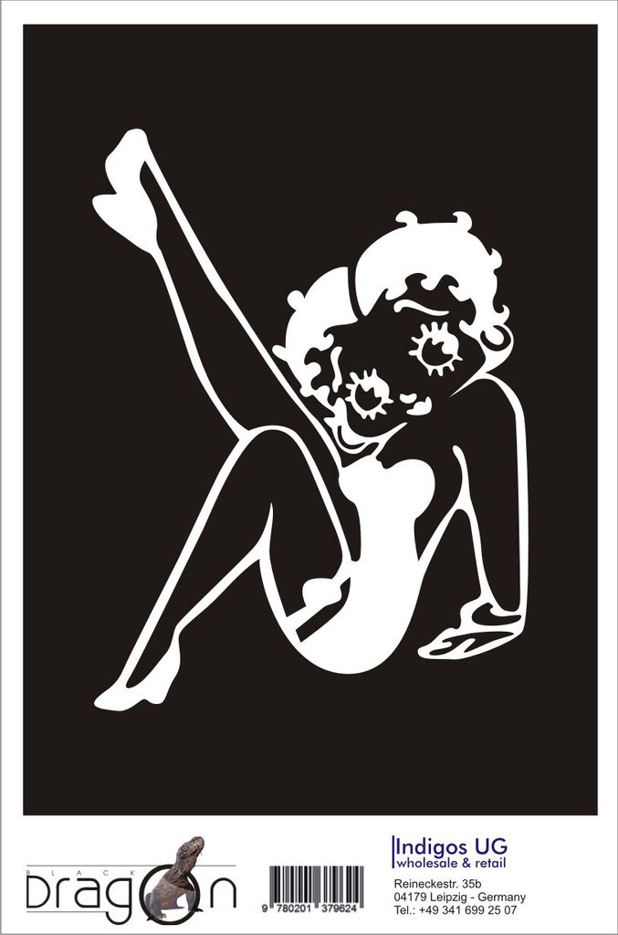 Aufkleber / Autoaufkleber - JDM / Die cut / Auto / OEM - Betty Boob sitzend - 120x90 mm gold - Heckscheibe / Heckscheibenaufkleber