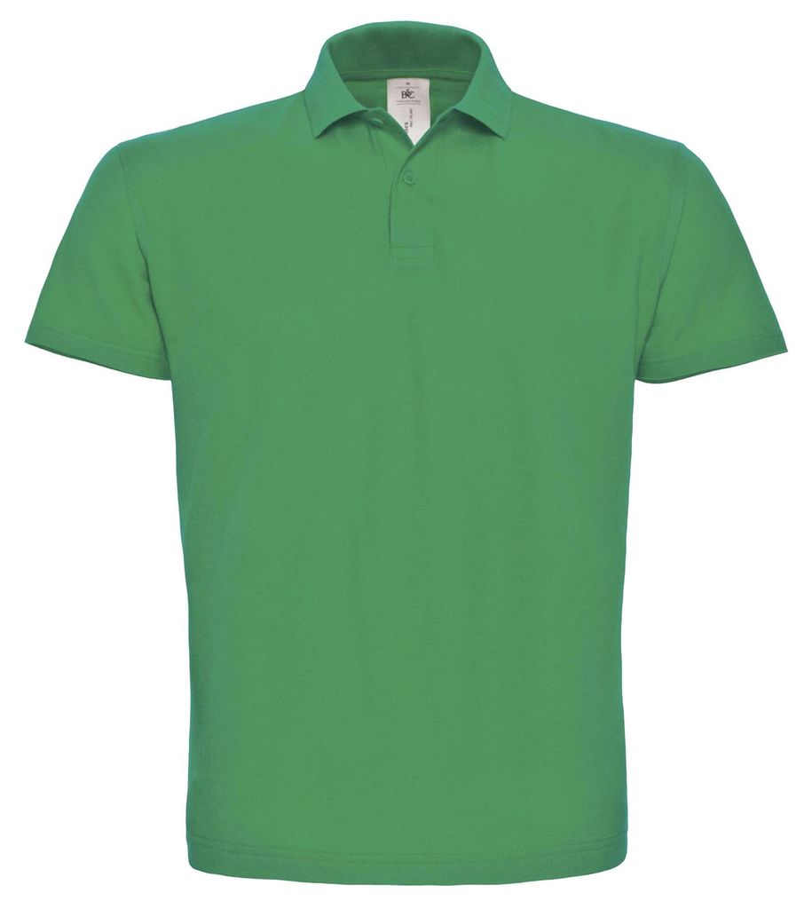 B&C ID.001 Uni Polo-Shirt, Kurzarm FK112 (3XL) (Kelly Grün)