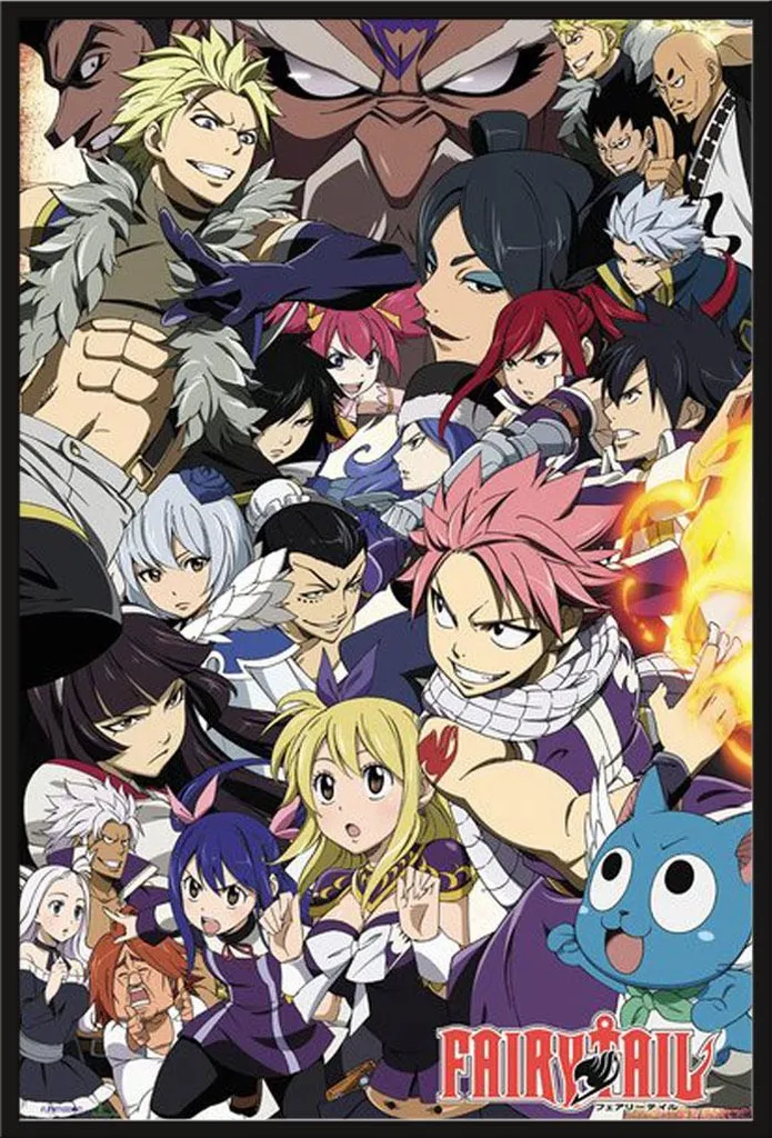 Poster Fairy Tail Saison 6 - Cadre Photo Shinsuke Plastique Noir 60x90cm