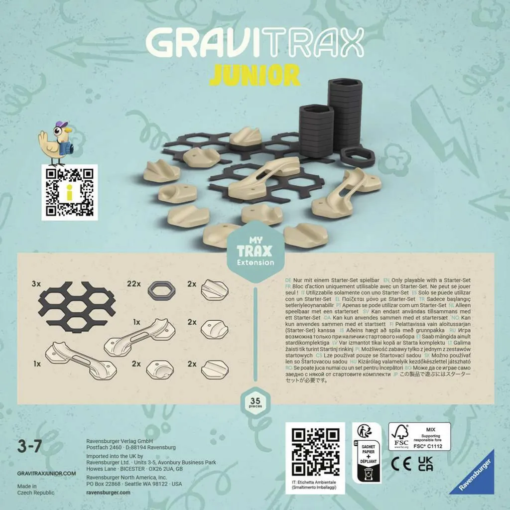 Extension Trax GraviTrax Junior 27401 pour Circuits Longs et Captivants