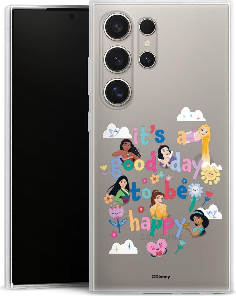 DeinDesign Slim Hülle für Samsung Galaxy S24 Ultra Silikon Case Ultra Dünn Handyhülle Disney Princess Offizielles Lizenzprodukt Prinzessin