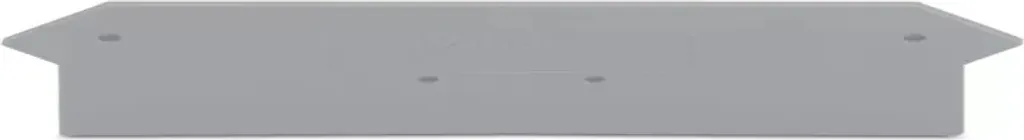 WAGO 279-316 Plaque de terminaison grise 2mm pour coffret CLEMENT 4 lignes
