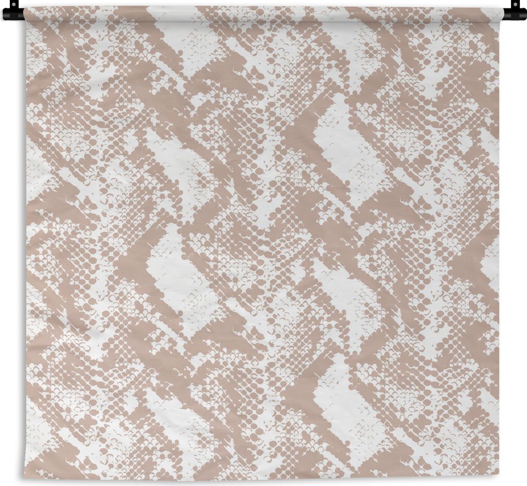 MuchoWow Wandteppich Wandbehang Schlangendruck - Formen - Pastell 150x150 cm Tapisserie Dekoration Wandtuch - Wohnaccessoires - Modernes