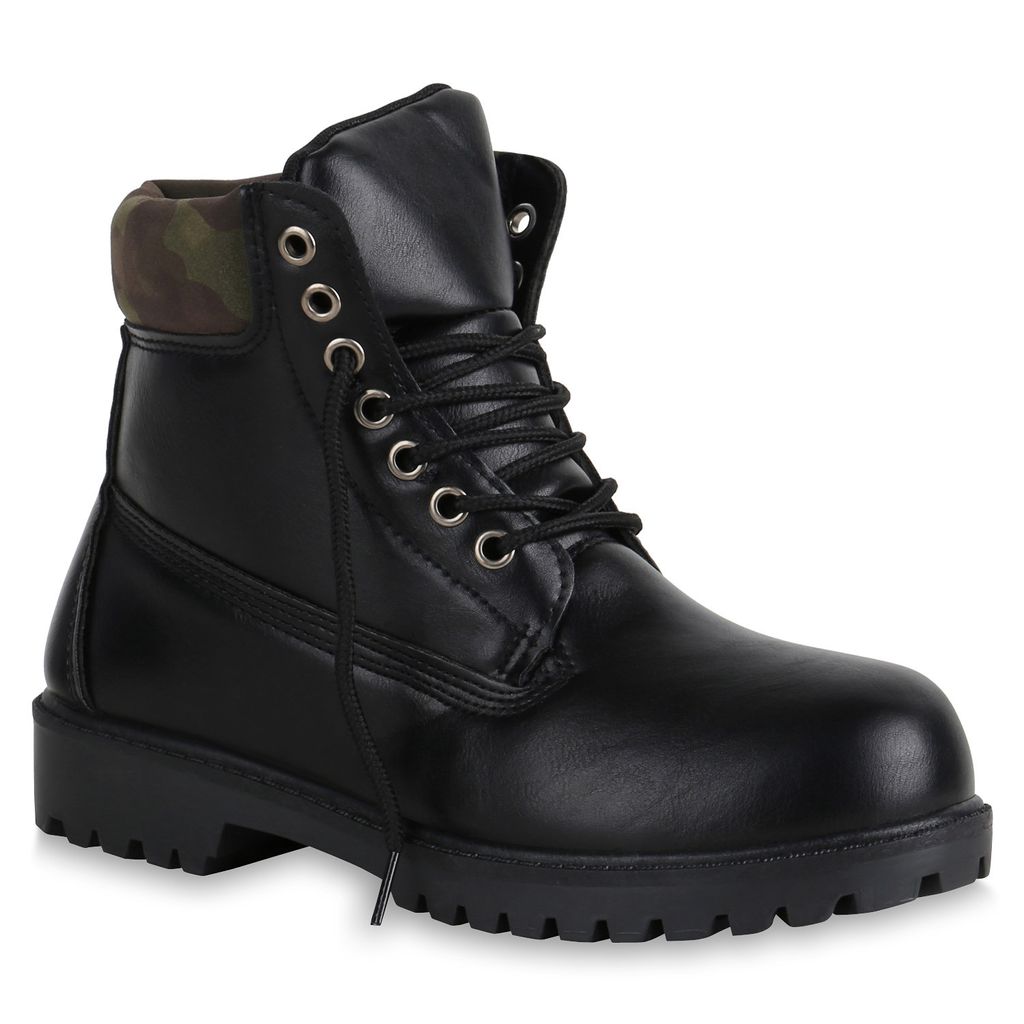 Marco Tozzi Stiefelette Gesteppt Worker Boots Stiefeletten