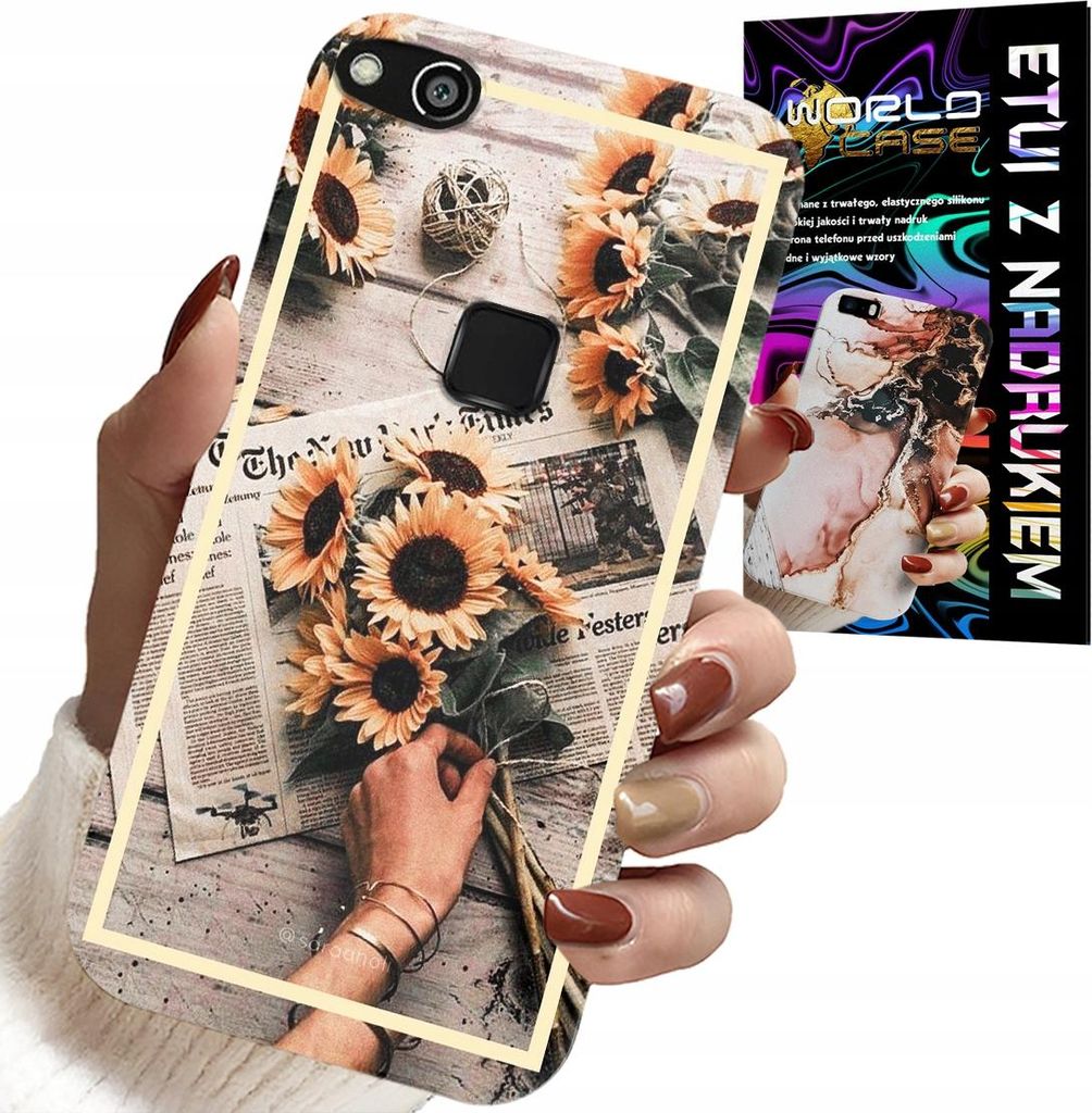 Fall Für Huawei P10 Lite - Florale Muster Sonnenblume Sonnenblume