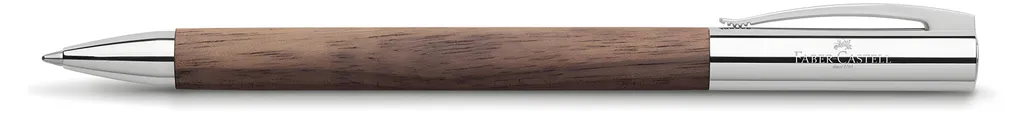 Stylo twist Ambition Nussbaum Faber-Castell en noyer et chrome poli