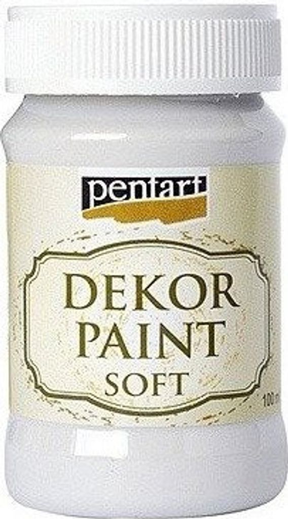 Dekor Paint Kreidefarbe Porzellan - off-weiß 100ml - PENTART