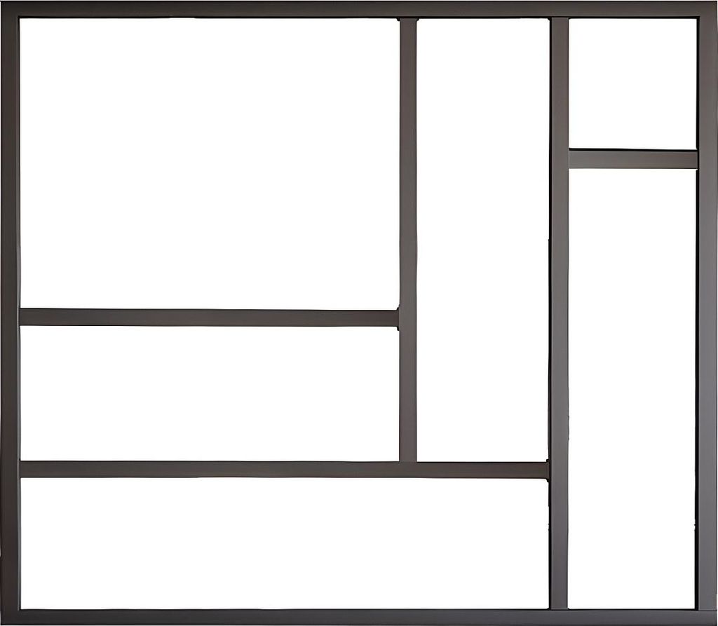 Aluminium-Thermowerkstattglas 150x130 cm - Schwarz - ARTENA Produktbild 