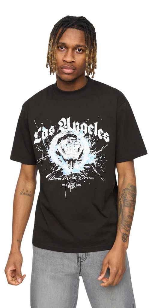 Kings Will Dream - "Snakered" T-Shirt für Herren BG2606 (M) (Schwarz)