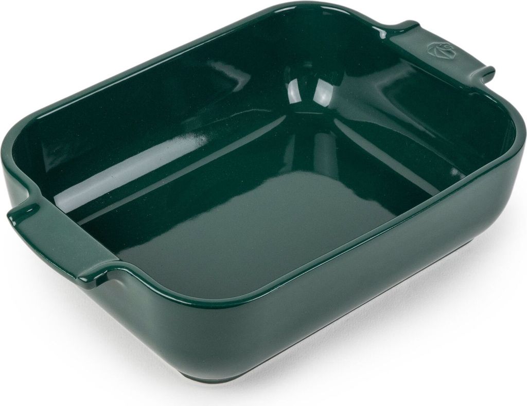 Peugeot Auflaufform Appolia rechteckig Ofenform Keramik Waldgrün 20 x 15.5 cm 62095