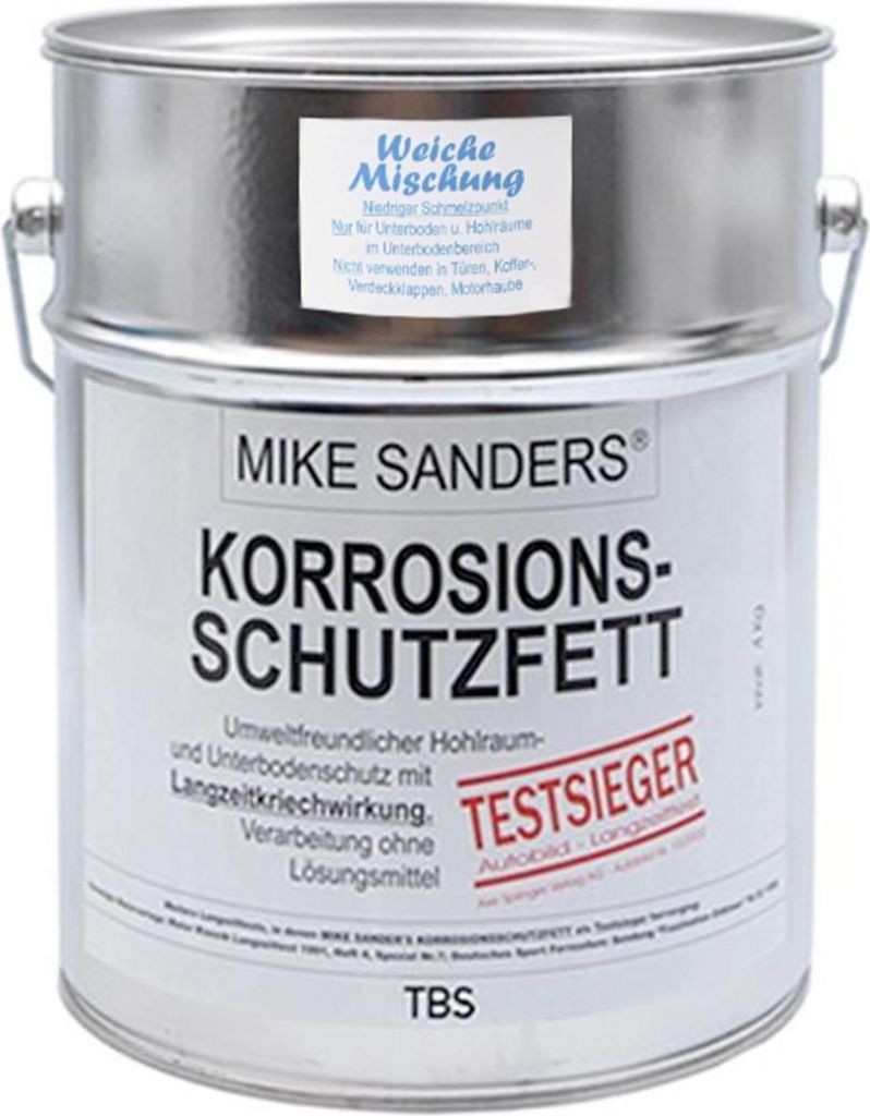 Mike Sanders 4 kg Weich Korrosionsschutzfett weiche Mischung