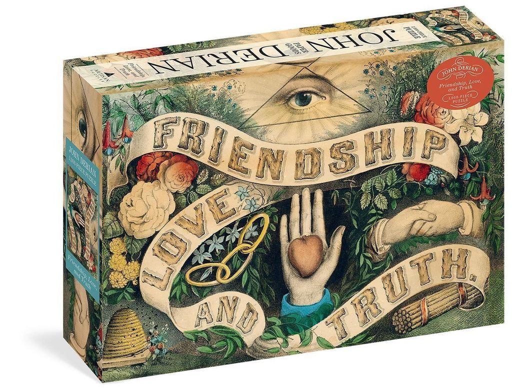 John Derian Papierwaren: Freundschaft, Liebe und Wahrheit 1.000-teiliges Puzzle