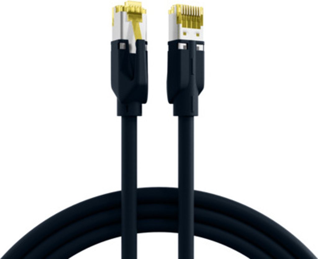 EFB RJ45 Patchkabel S/FTP,Cat.6A,TM31,UC900,2m,schwarz