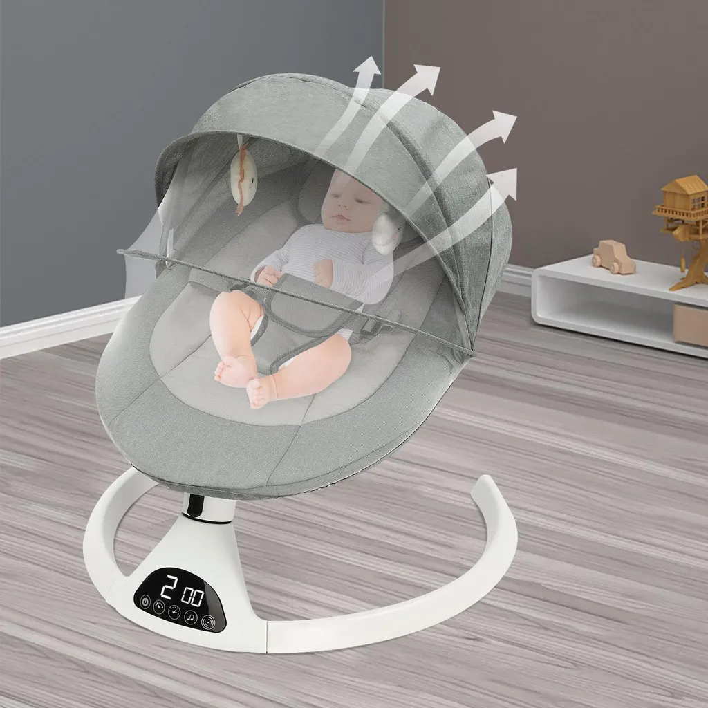 Bascule bébé automatique vert Bluetooth avec capteur de mouvement