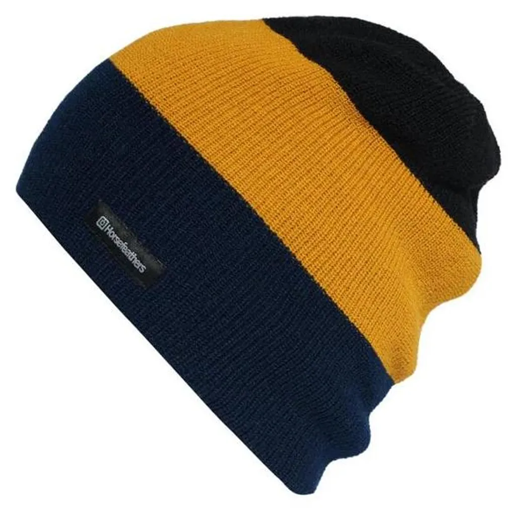Bonnet Matteo Horsefeathers Indigo - Bonnet en Maille Fine pour l'Hiver