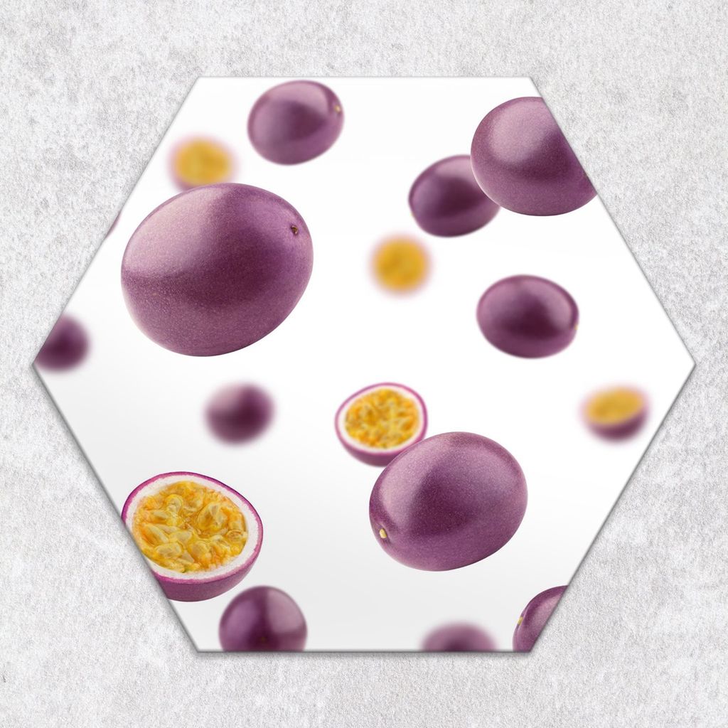 Glas-Herdabdeckplatten Glaskeramikkochfeld-Abdeckung Spritzschutz Glas hexagon 40 cm Obst