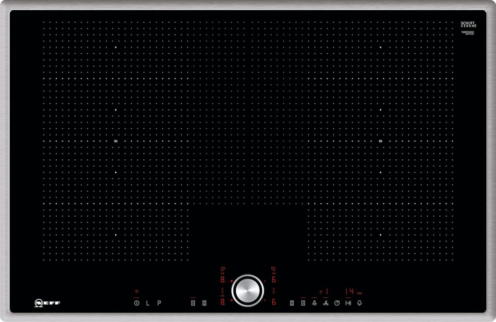 Neff N 70 Induktionskochfeld 80 cm Schwarz, aufliegender Rahmen T68BT6QN2