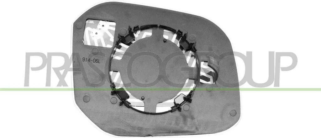 Miroir rétroviseur gauche asphérique pour VW Caddy IV - PRASCO VG9077514