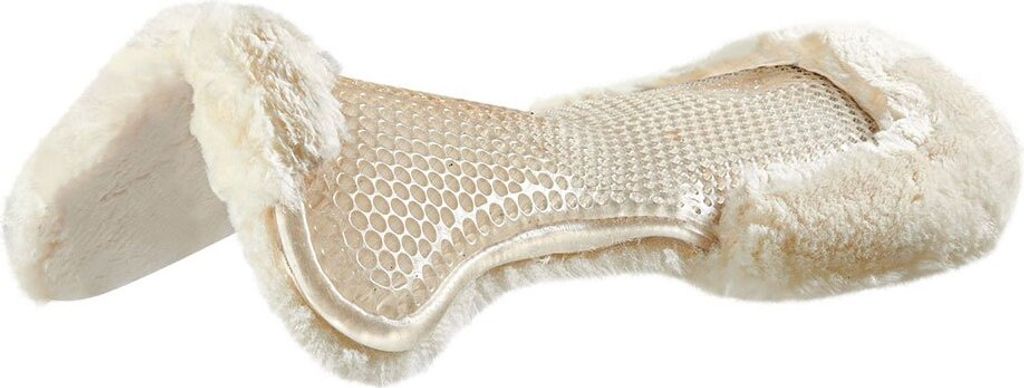 Acavallo Gel Pad Front Riser Full Sheepskin, Farbe:Transparent/Natural
