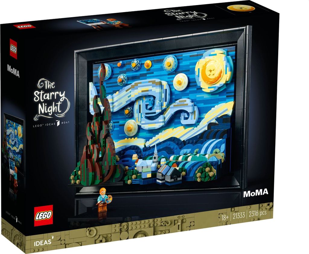 LEGO® Ideas 21333 Vincent van Gogh - Gwiaździsta noc Zdjęcie produktu 4