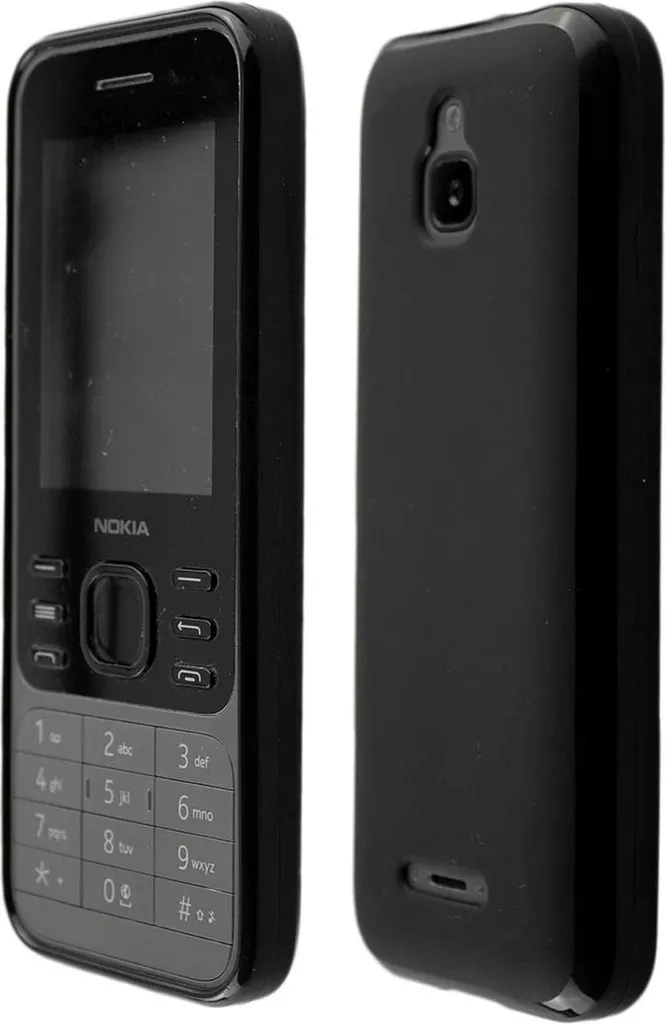 Cover Nokia 6300 4G TPU Nero - Custodia Antiurto in Silicone Morbido