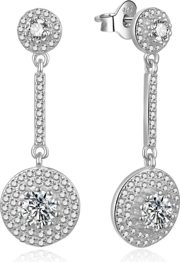 Boucles d'oreilles argent et zircon cubique E0003085 - Éclat Durable