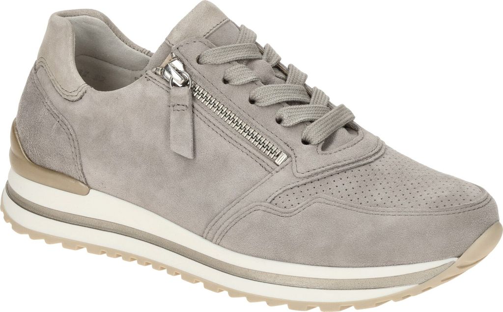 Gabor Comfort sportlicher Schnürer Beige in Gr. 37.5