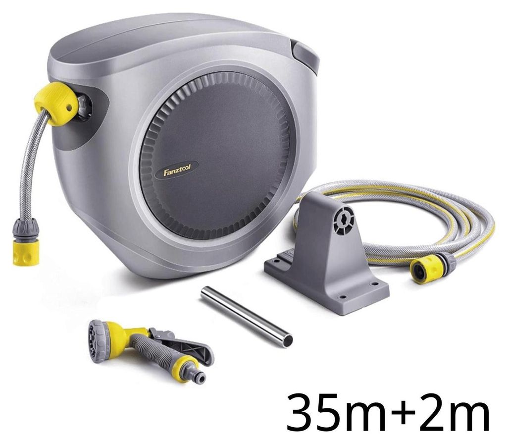 Schlauchtrommel 35 m 1/2" Extra Lang, mit Wandhalterung, Produktbild 