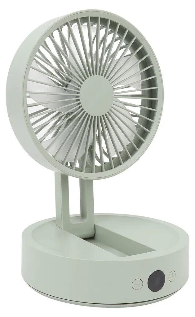 Ventilateur de bureau pliable avec écran numérique et télécommande USB - 2