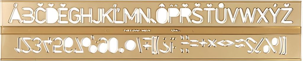 Buchstaben- und Zahlenschablone 20 mm Koh-i-noor