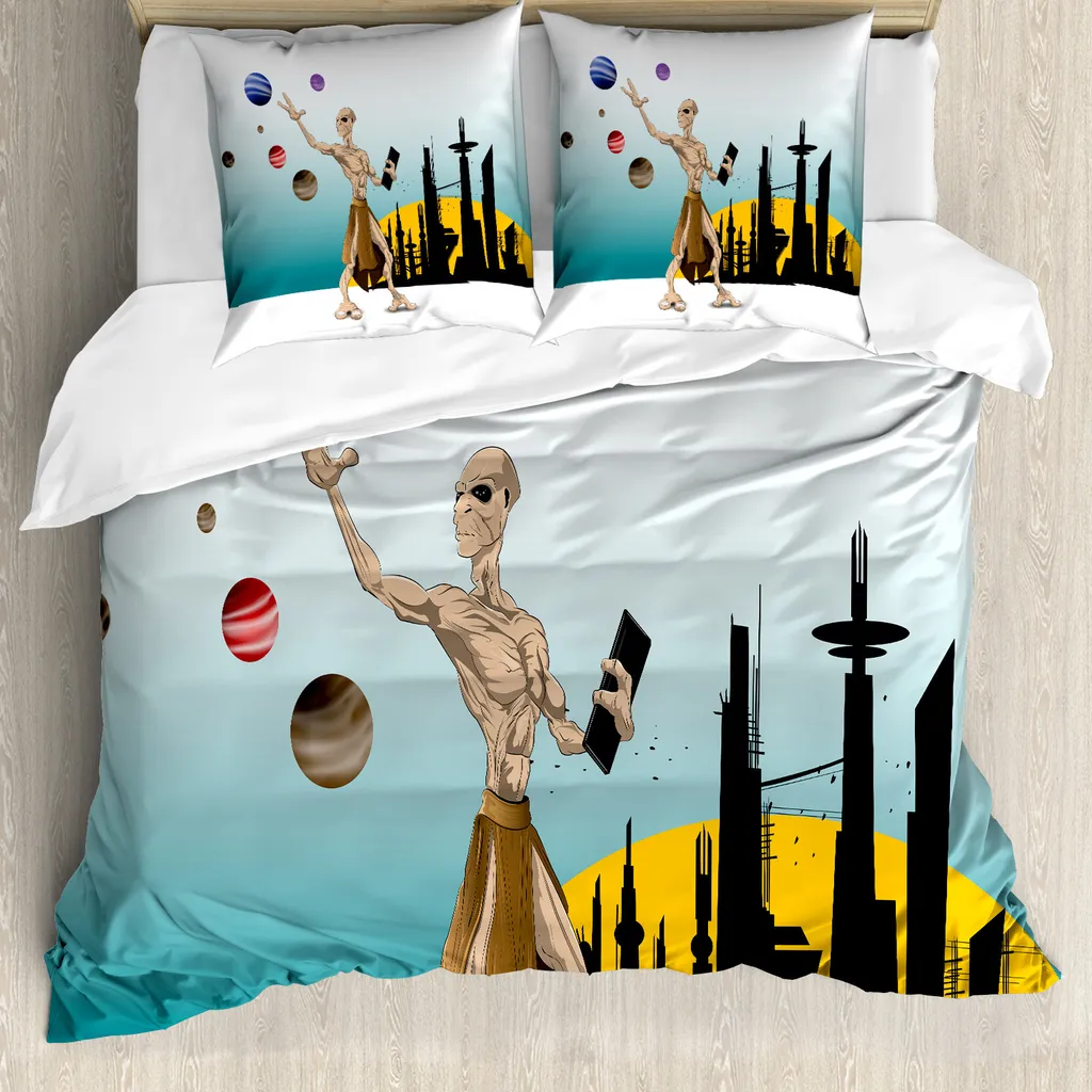 Copripiumino Space Galaxy ABAKUHAUS 200x200 | Letto Galassia Antiacaro