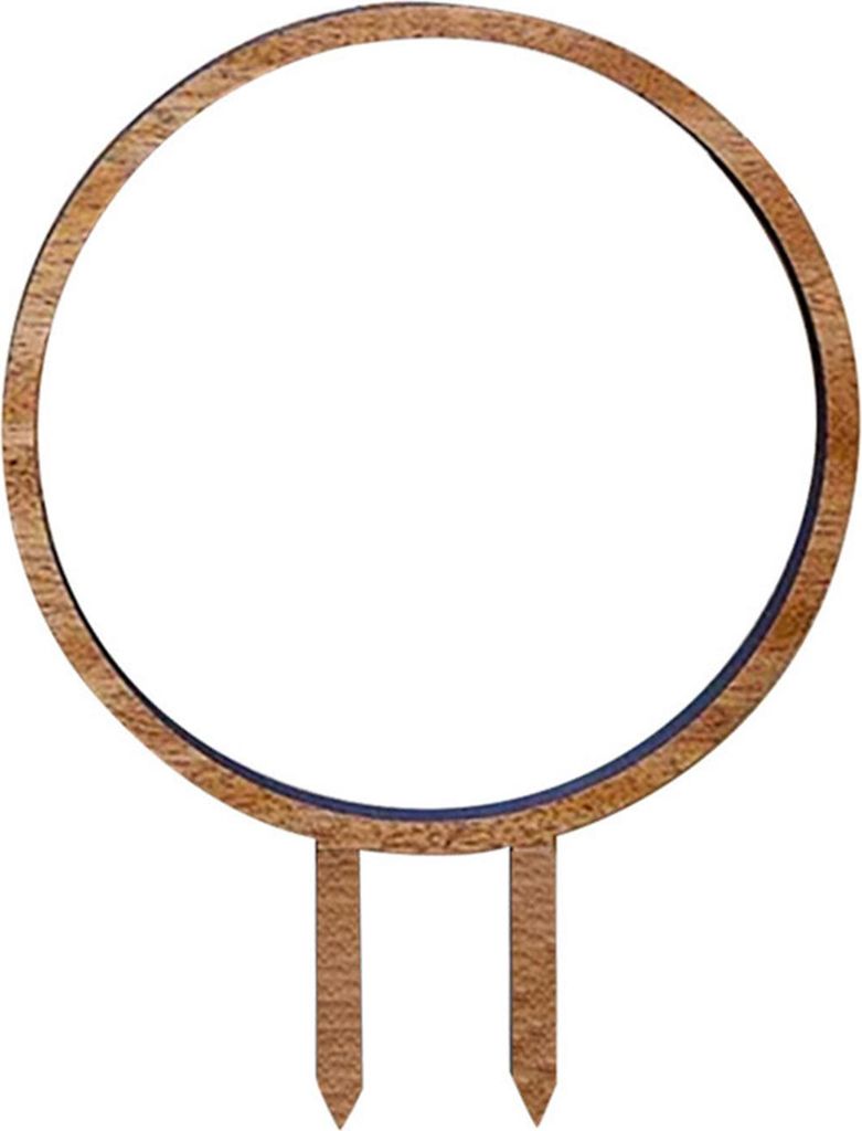 Rundes Rankgitter aus Holz für drinnen und draußen, Topfblumen, Kletterpflanzen, kleine Zimmerpflanzen, Efeu-Stütze, konzentrische Kreise, Pfahl S