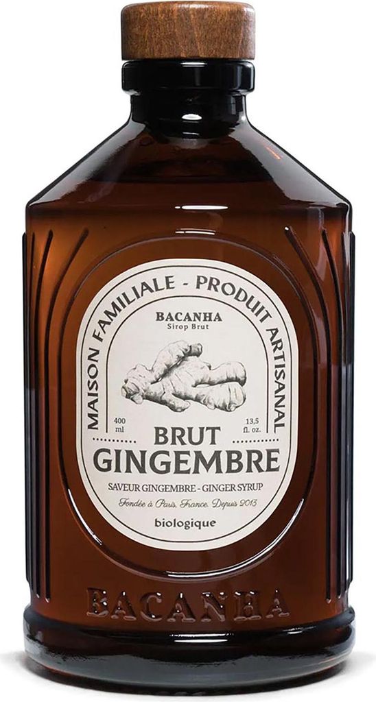 Bacanha Sirop Brut de Gingembre  400 ml -  Ingwer Sirup mit Produktbild 