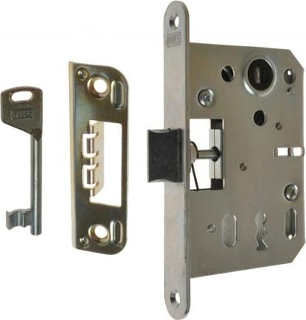 HOBES K051 Einsteckschloss, 72/45 Schlüssel, mit Produktbild 