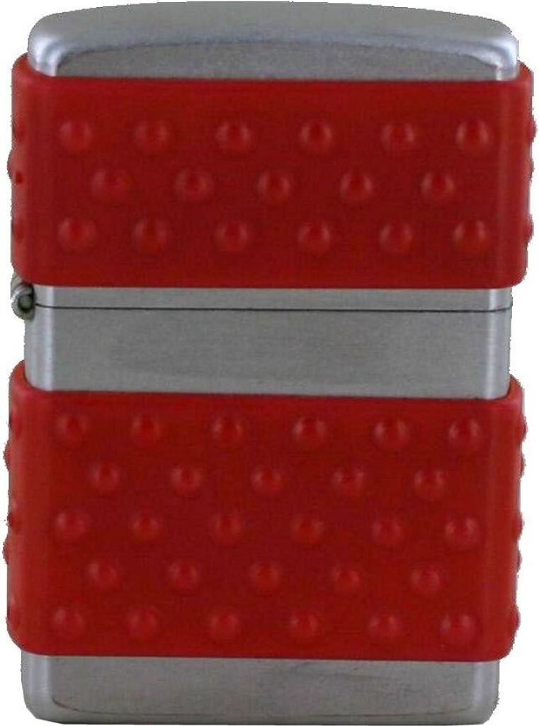 Zippo Feuerzeug Modell 205 Regular Satin Chrome CHR/REDZ