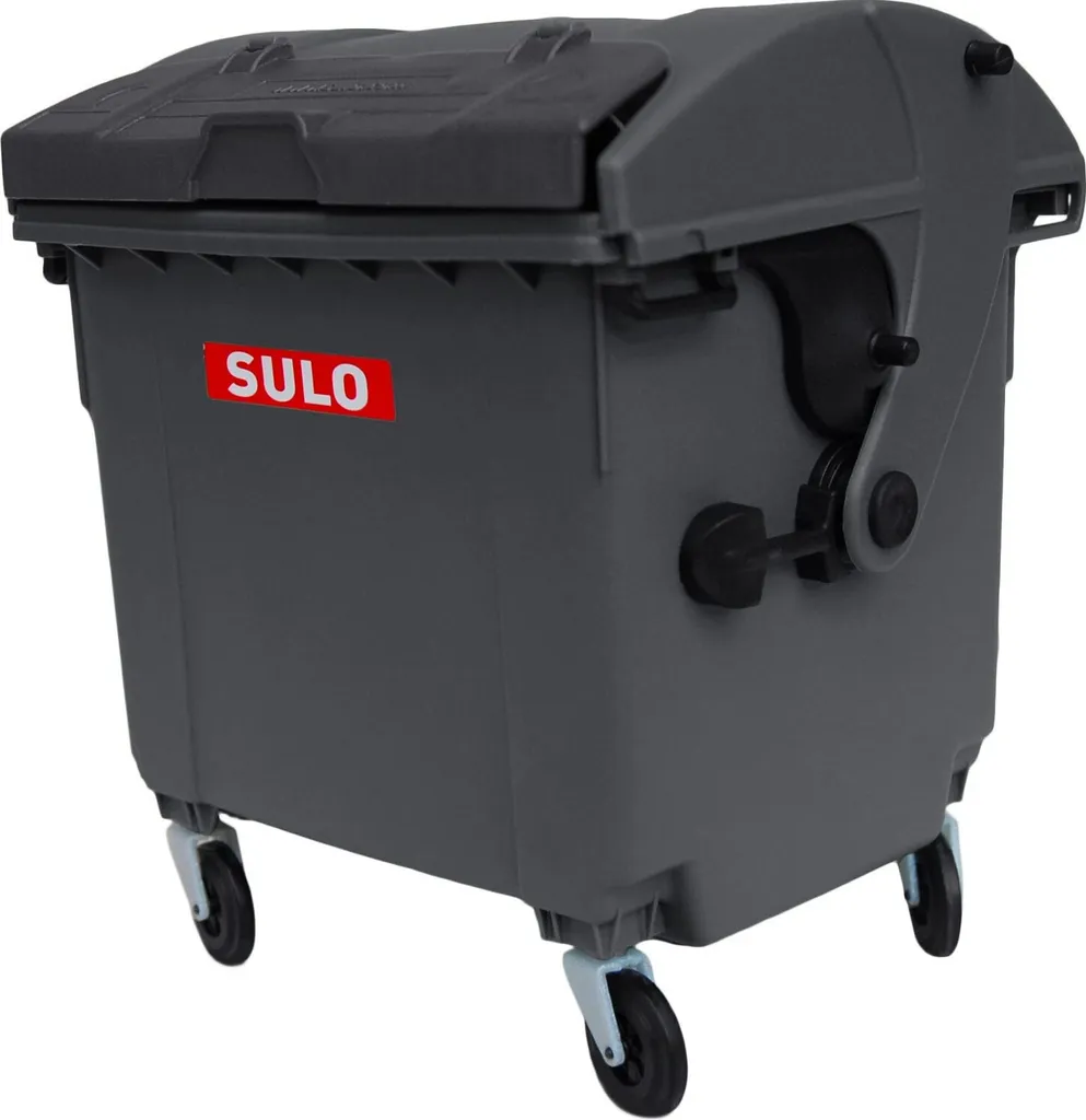 Mini poubelle Sulo Seau de table Gris - Poubelle de bureau 5L compacte