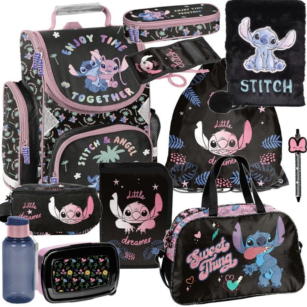 Mega Schulset XXL – Stitch Disney | 11-teiliges Produktbild 