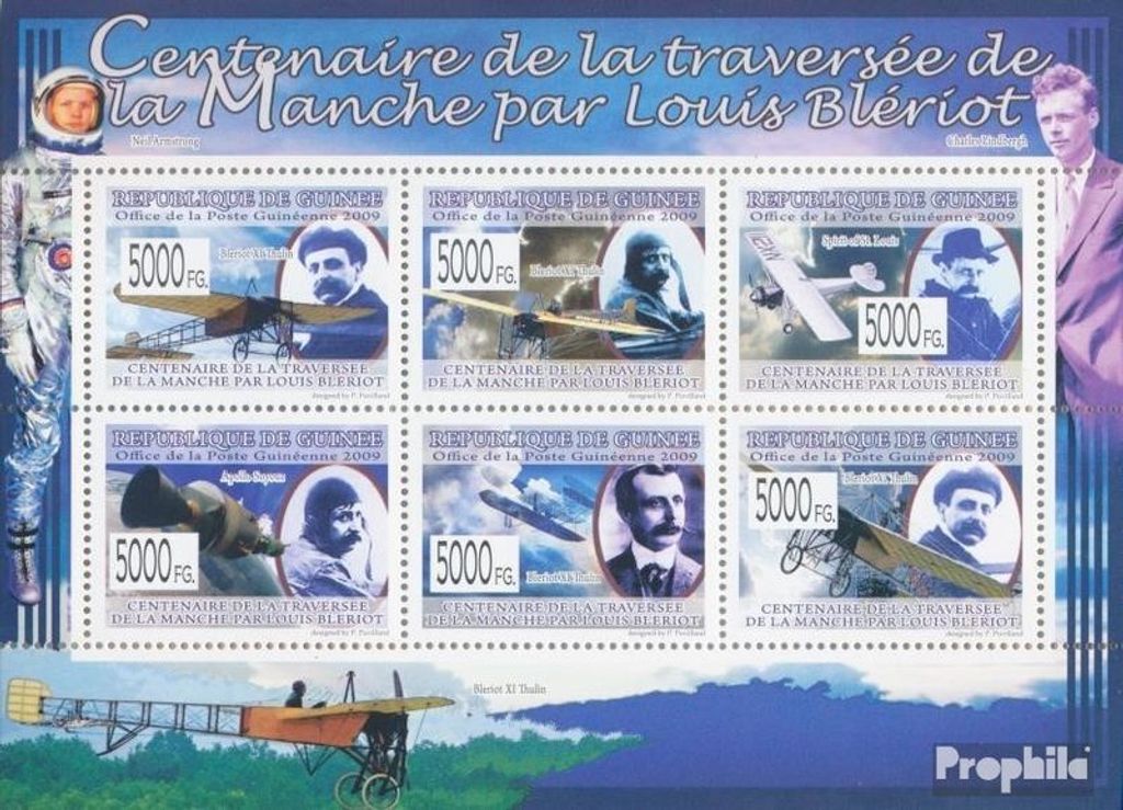 Briefmarken Guinea 2009 Mi 6498-6503 Kleinbogen (kompl. Produktbild 
