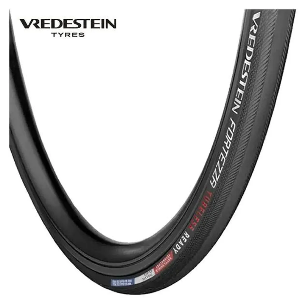 Vredestein Fortezza Tubeless Ready 700x25c avec Grip Optimal et Anti-Crevaison